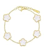 T TAKONE Bijou trèfle à quatre feuilles, plaqué or