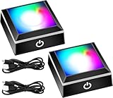 EEEKit Lot de 2 présentoirs à lumière LED pour boule