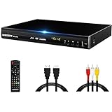 Lecteur Blu-ray pour TV, lecteur DVD WISCENT avec coaxial/HDMI/AV/sortie,
