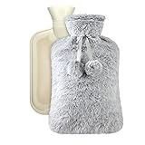 Vicloon Bouillotte Eau Chaude,2L Bouteille D'eau Chaude,Bouillotte