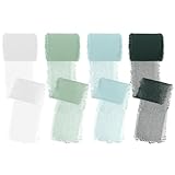 Lot de 4 rouleaux de ruban en mousseline de soie -