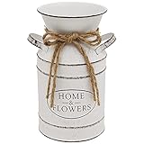 Soyizom Vase à fleurs en métal vintage décoratif pour