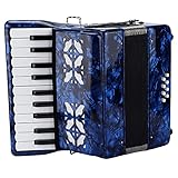 Accordéon Professionnel, Clé 8 Basse, ABS et Bois Massif,