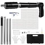 Pistolet à clouer manuel avec 200 clous ronds, 5 vitesses