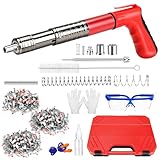 Pistolet à Clous Manuel,100 Clous Ronds+100 Clou pour