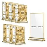 efuturetime Support de table A5 en acrylique, doré,