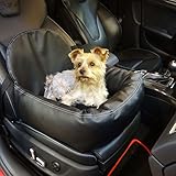 Knuffliger Leder-Look Autositz für Hund, Katze oder