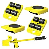 qipuneky Lot de 5 roulettes de transport pour meubles