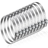 JatilEr Lot de 8 colliers de serrage réglables en acier