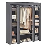 SONGMICS Armoire en tissu 12 avec tringle à vêtements