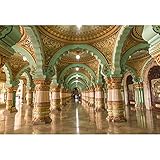 Aoihrraan 1,5x1m Taj Mahal Toile de Fond Indien Célèbre