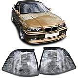 Paire de clignotants noirs fumés pour BMW Série 3 E36