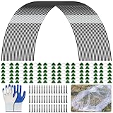 DAZZTIME Jantes de jardin pour serre, 217 tunnels pour