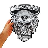 Harley Biker Grand Écusson Brodé pour Veste, Motif