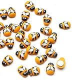 YIEUR Lot de 200 Mini Abeilles en Bois Autocollantes