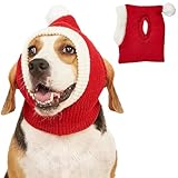 Winmany Bonnet de Noël avec trous d'oreille pour chien