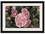 popeven Carnations Tableau encadré à suspendre Motif