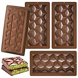 Hejo Lot de 4 moules à chocolat profonds en silicone,