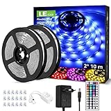 LE 20M 36W Ruban LED RGB 5050 Multicolore Dimmable,