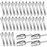 30 Pinces à Glaçons et 4 Cuillères à Mesurer en Acier