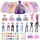 Ensemble de 38 vêtements de poupée pour filles, accessoires
