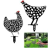 xlwen Poule de Jardin Décoration,2 Pièces Art De La