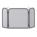 Relaxdays 10028791 Pare Acier, Grille anti étincelles,