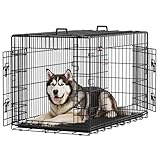 Feandrea Cage pour Chien Pliable avec 2 Portes, Plateau
