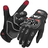 KEMIMOTO Gants de moto d'été pour homme, avec protection