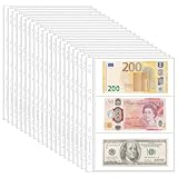 20 feuilles de pages de monnaie pour la collecte de