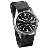 JewelryWe Montre pour homme calendrier LED lumière