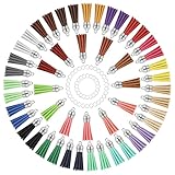 Lot de 50 pompons en cuir synthétique pour la fabrication