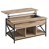 VASAGLE LCT205K50 Table basse, Table de salon à hauteur