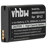 vhbw Batterie 1800mAh (3.7V) pour dictaphone enregistreur