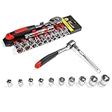 NUZAMAS Jeu de douilles de douilles 1/4 "et douilles