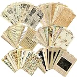 Lot de 180 feuilles de papier décoratif vintage pour
