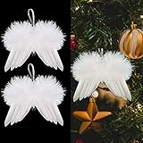 ToBeIT Lot de 10 ailes d'ange en plumes - Pendentif