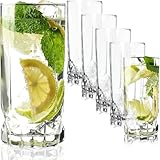 KADAX Lot de 6 verres à eau, à jus de fruits, verres