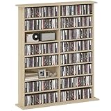 HOMCOM Rangements pour CD et DVD, Meuble de Rangement