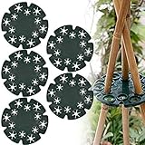 RMENOOR 5 Pcs Sweet Pea Support 12 Trous Wigwam Grip