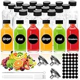 MWZEAUL 24PCS Mini Bouteille Verre, 60ml Petit Pot