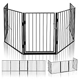 VOUNOT® Barrière de Sécurité 300CM 5 Éléments en Métal