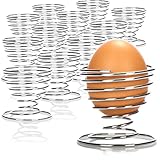 COM-FOUR® 12x coquetiers en métal chromé, porte-oeufs