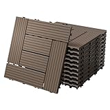 ECD Germany Dalles Terrasse Clipsables WPC 30x30 cm/11