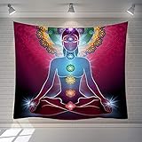 Tapisserie Murales, Chakra 7 Indien Tapisserie Tenture