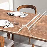 NATRKE Tapis de Bureau Transparent 120x60 cm, Grand