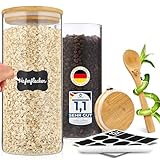 GREEN BEE`S Lot de 2 grands bocaux de conservation