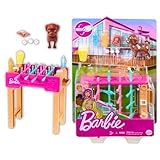 Barbie Mobilier pour poupée Coffret Babyfoot avec Figurine