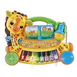 VTech - Mon Piano Girafe Jungle Rock, Instrument de