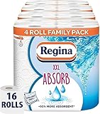 Regina Lot de 16 rouleaux de torchons de cuisine XXL